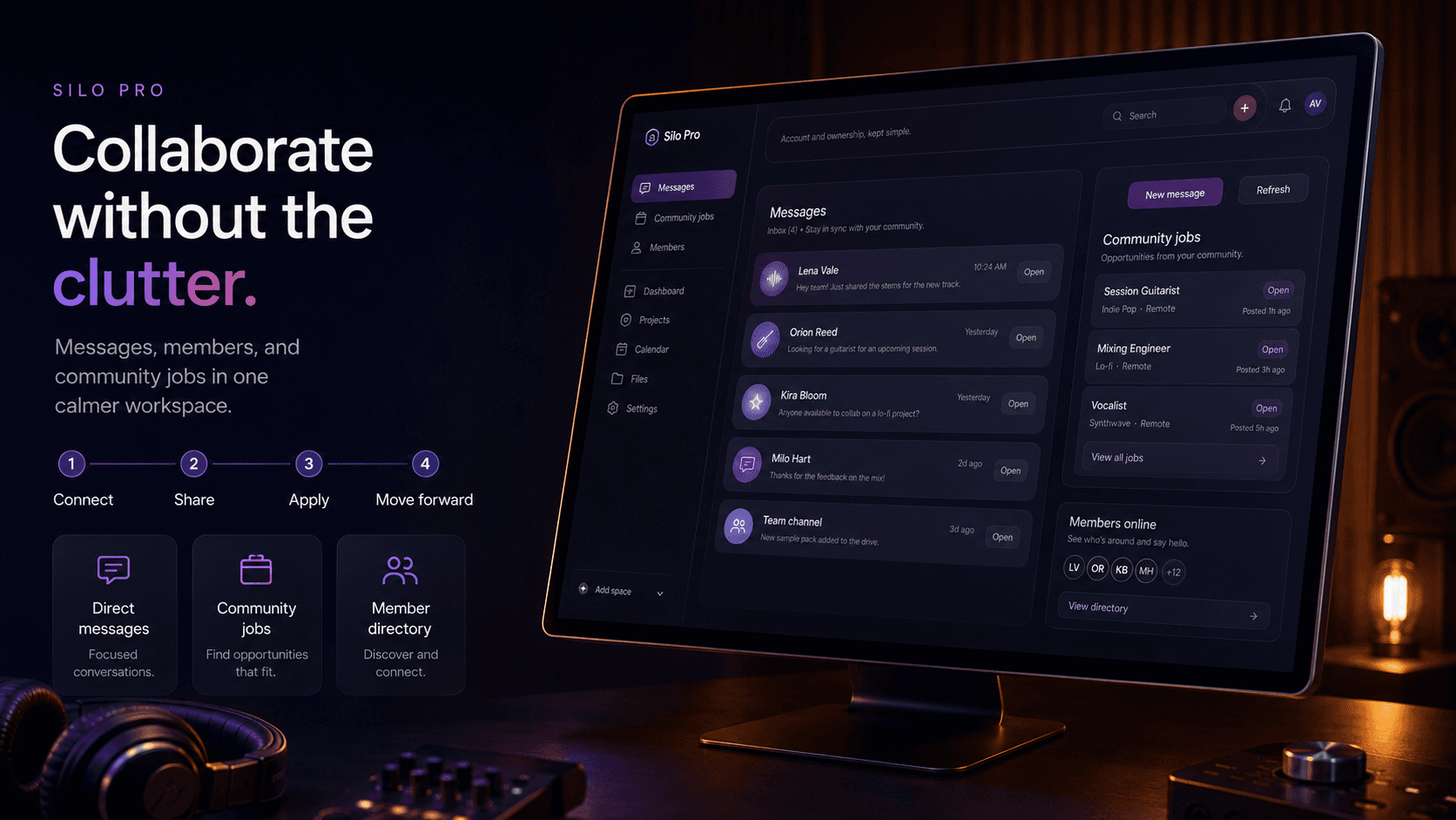 Silo Pro community collaboration product visual