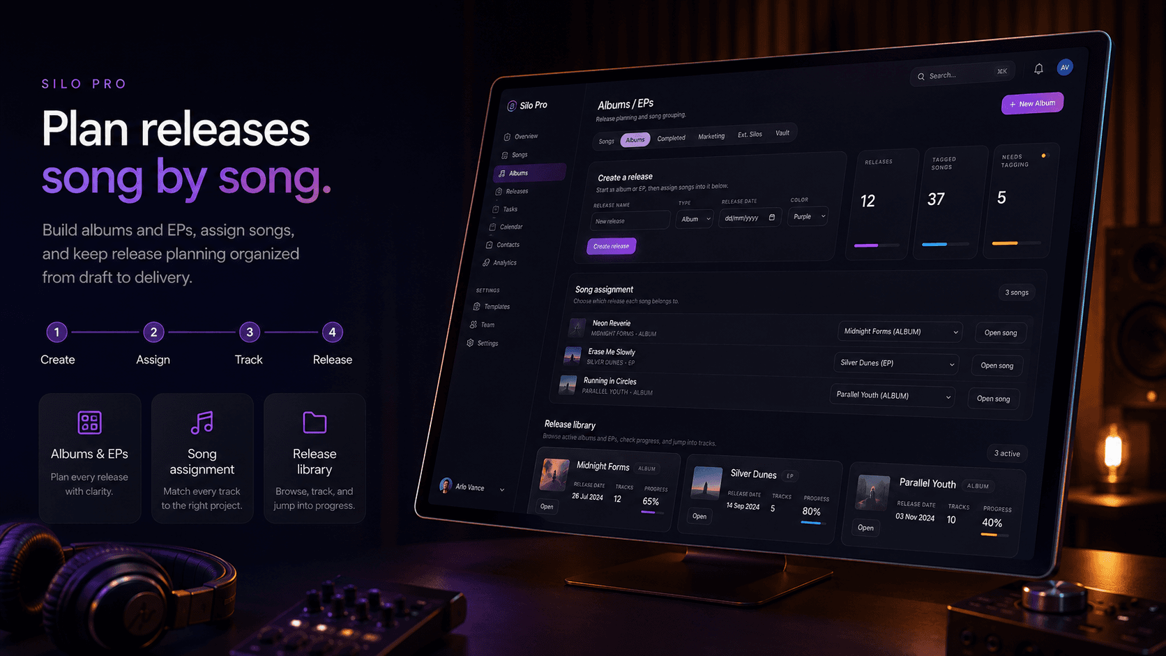 Silo Pro album release planning product visual