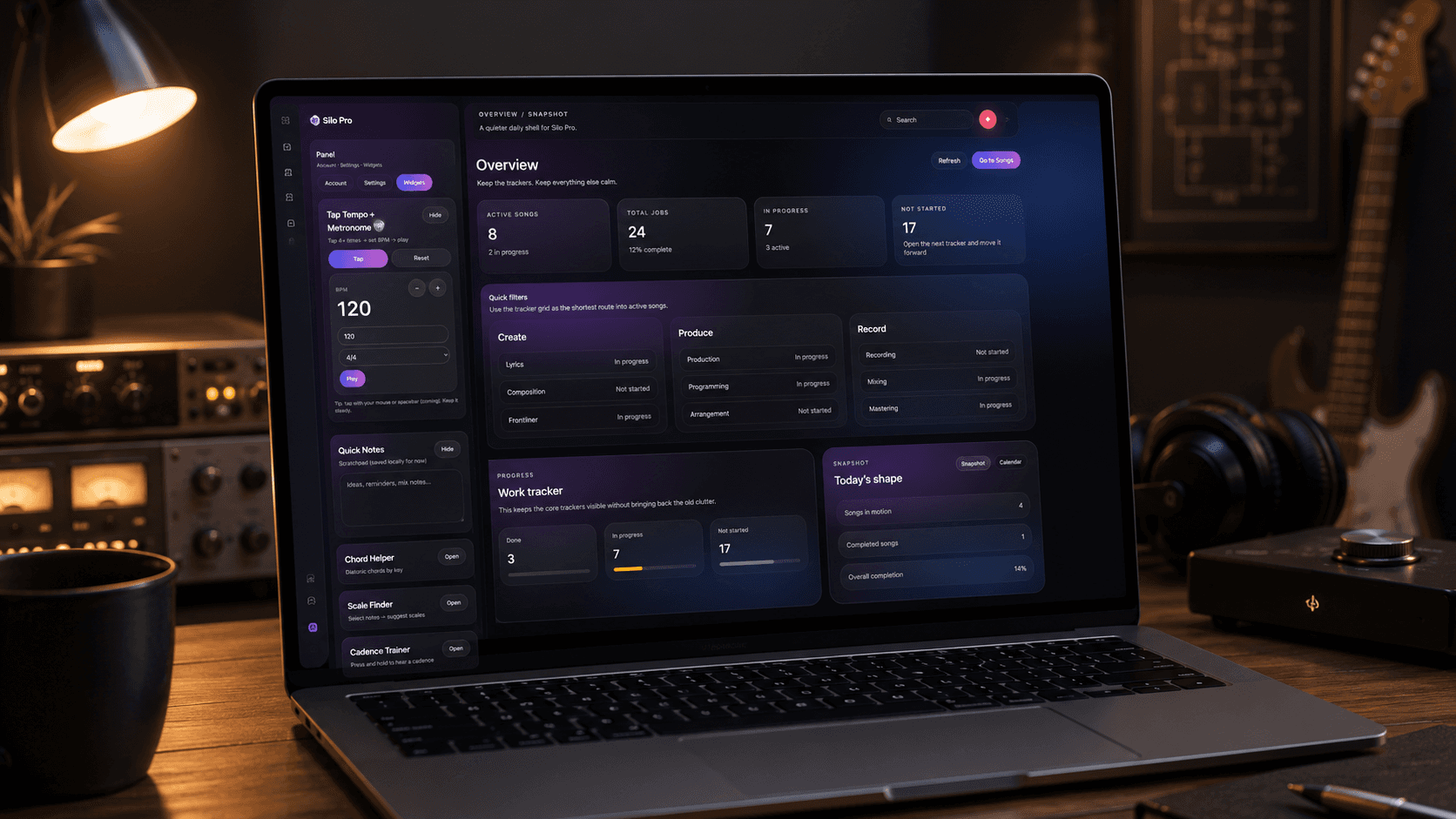 Silo Pro laptop dashboard product visual