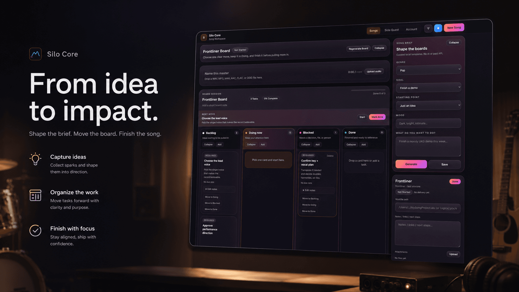Silo Core idea to impact product visual